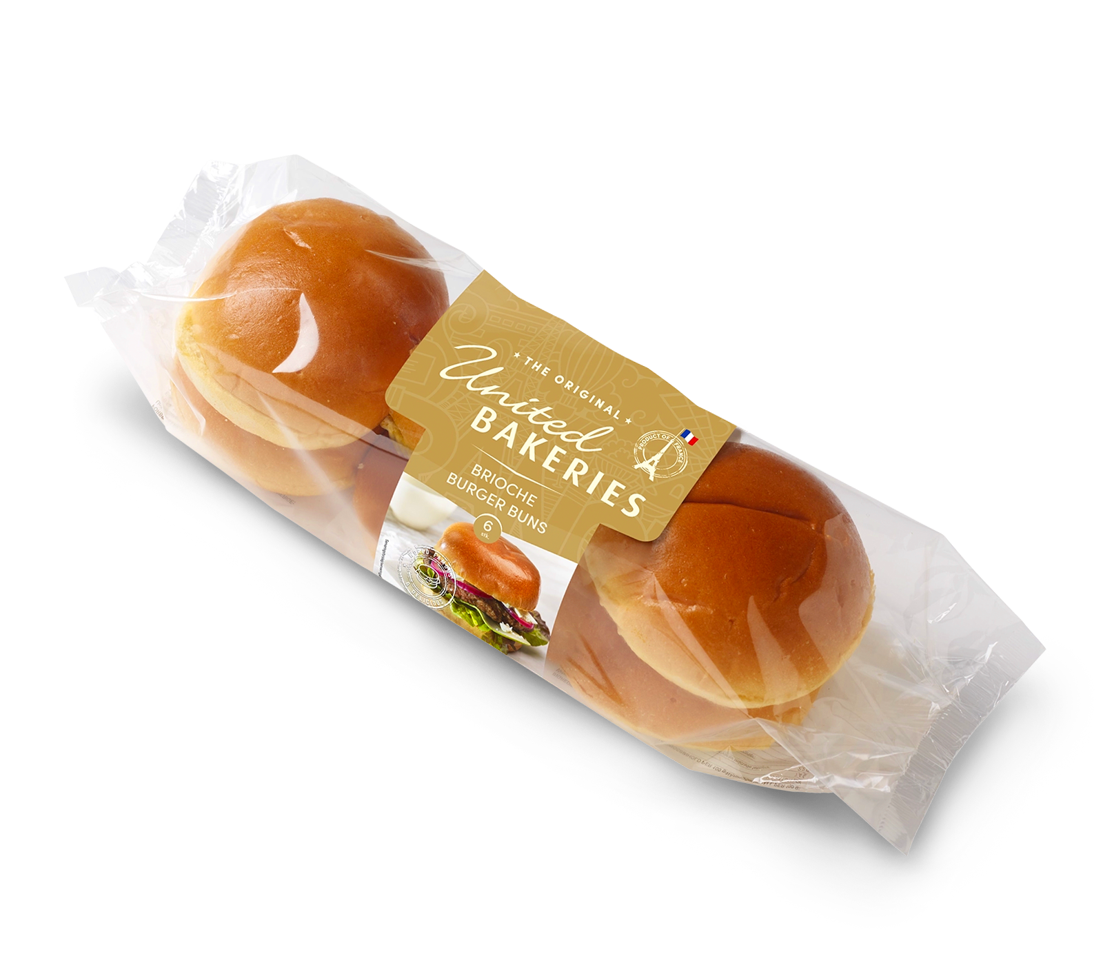 Brioche hamburgerbröd 6 pk