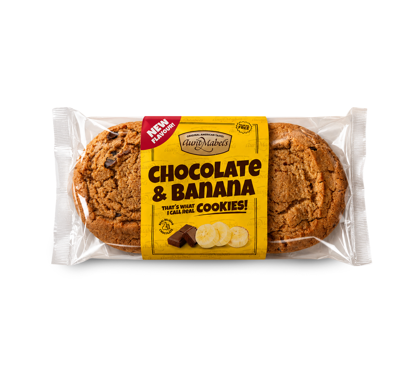 Chocolate & banana cookies 4pk