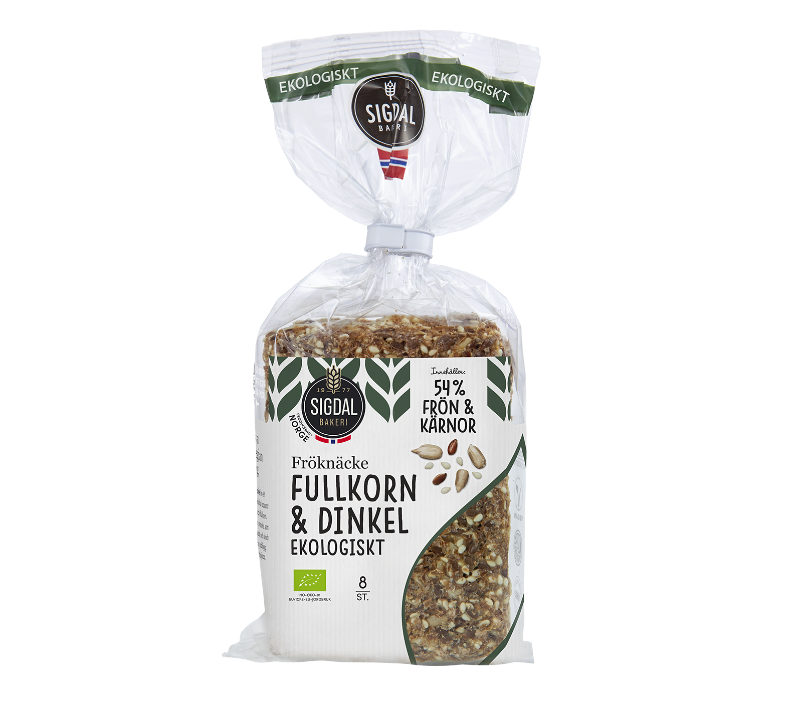 Sigdal fröknäcke fullkorn & dinkel (eko)